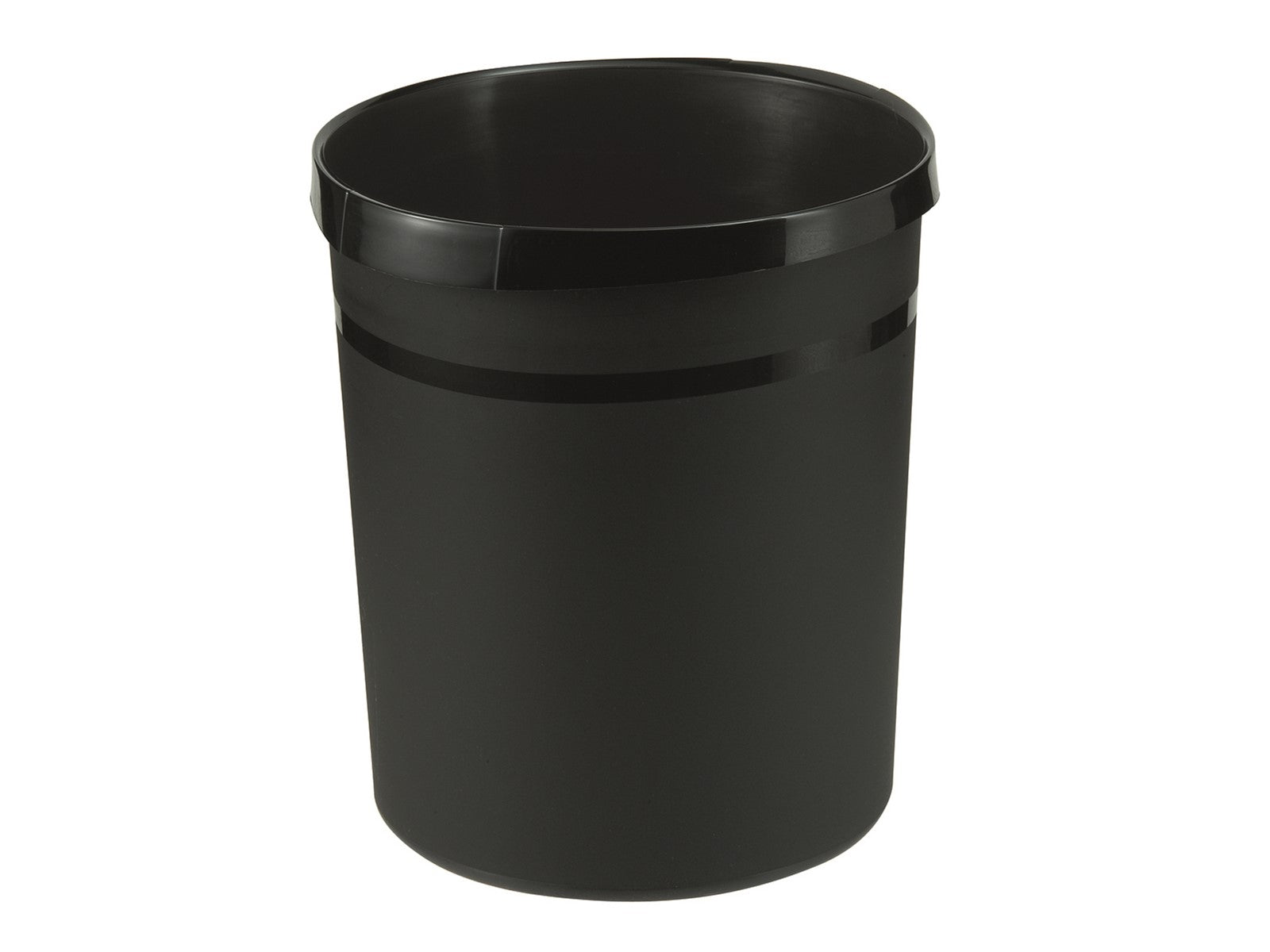 HAN Papierkorb KARMA öko – 18 l – Recycling-Kunststoff, rund – schwarz
