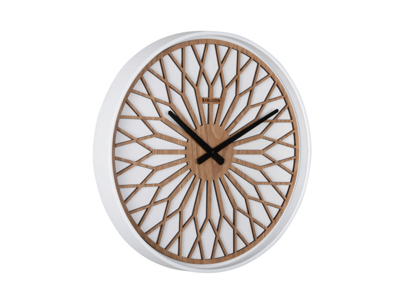 Karlsson Wanduhr – Analog, Ø 40,6 cm, Weiss