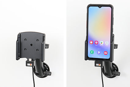 Brodit Active Halter USB-C – Auto-Ladegerät – Ausgang 5/9/12 V, für Samsung Galaxy Xcover 7, Schwarz