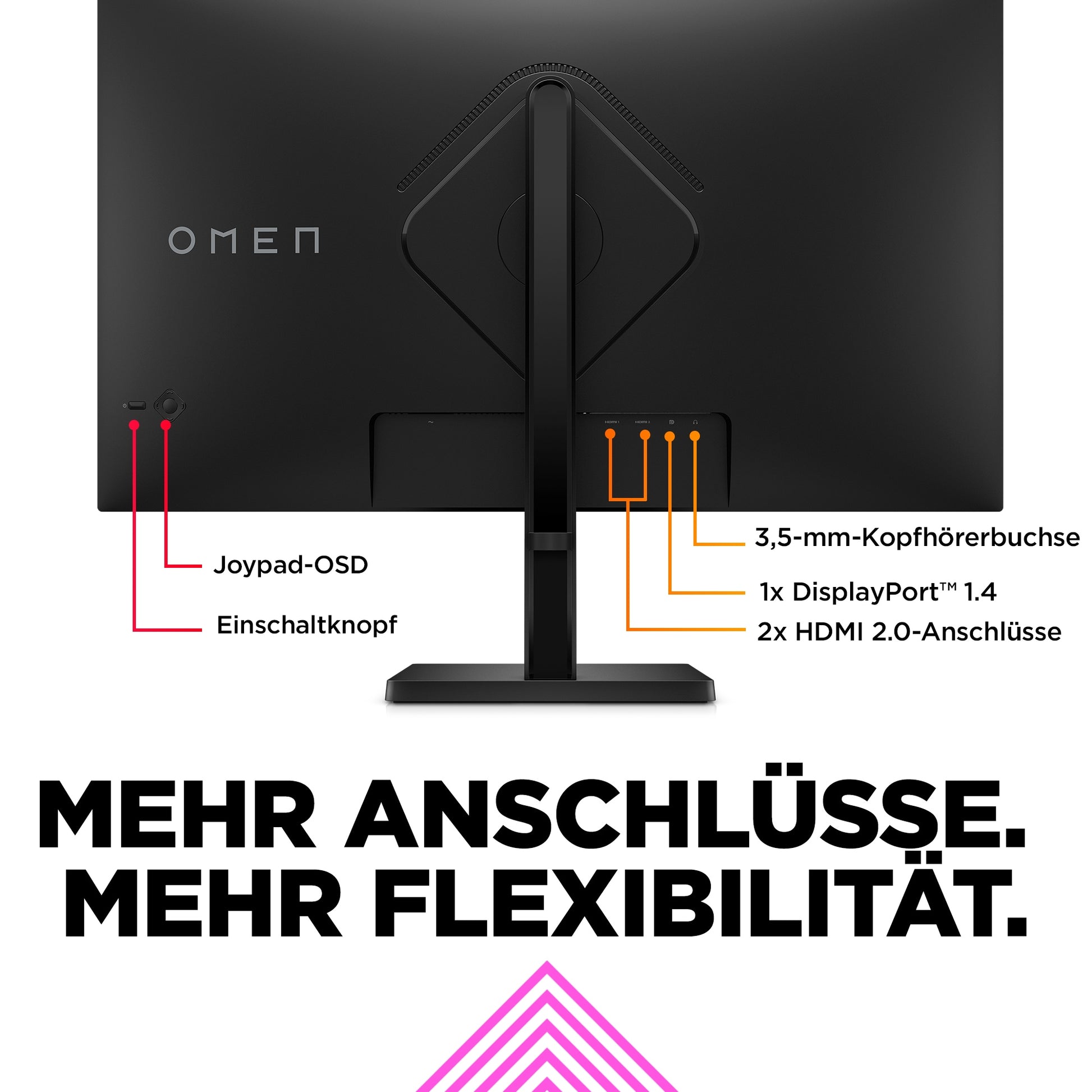 HP OMEN 32q – 31,5", 2560 × 1440 (WQHD), IPS, 165 Hz, DisplayHDR 400
