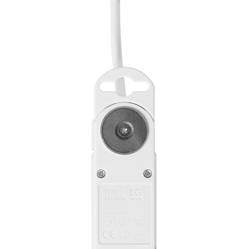 Steffen STEBA VARIABL Steckdosenleiste, 6×T13, 1×USB‑A + 1×USB‑C PD 18 W, mit Schalter, 3 m – weiss