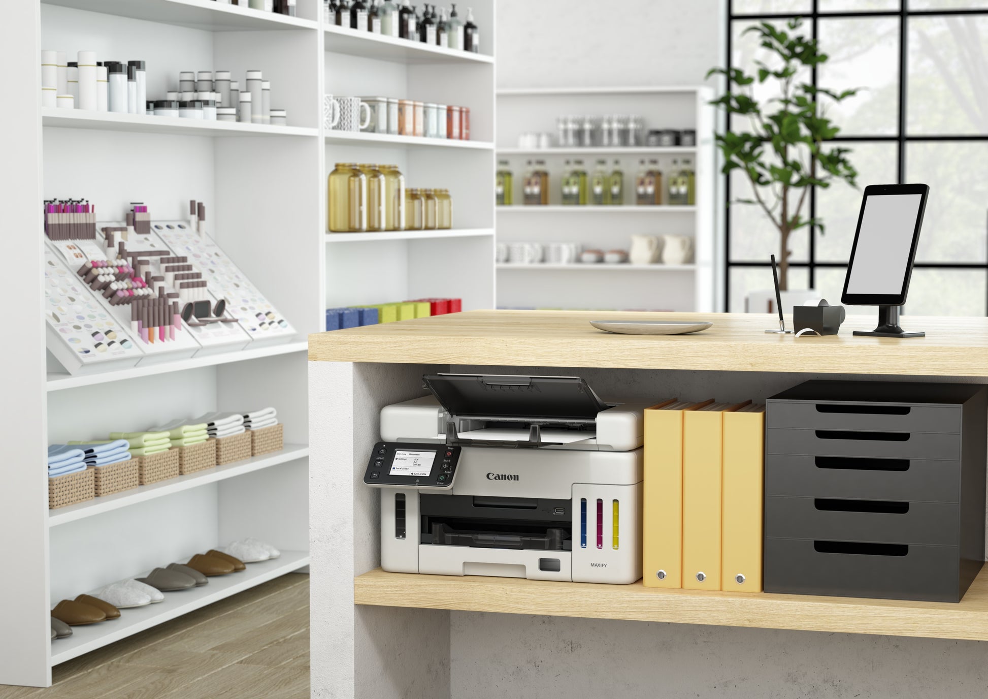 Canon MAXIFY GX6550 – Farbiges Tintenstrahl-MFP A4, 3-in-1 – USB/LAN/WLAN – Duplex, ADF – 24 S/W-Seiten pro Minute