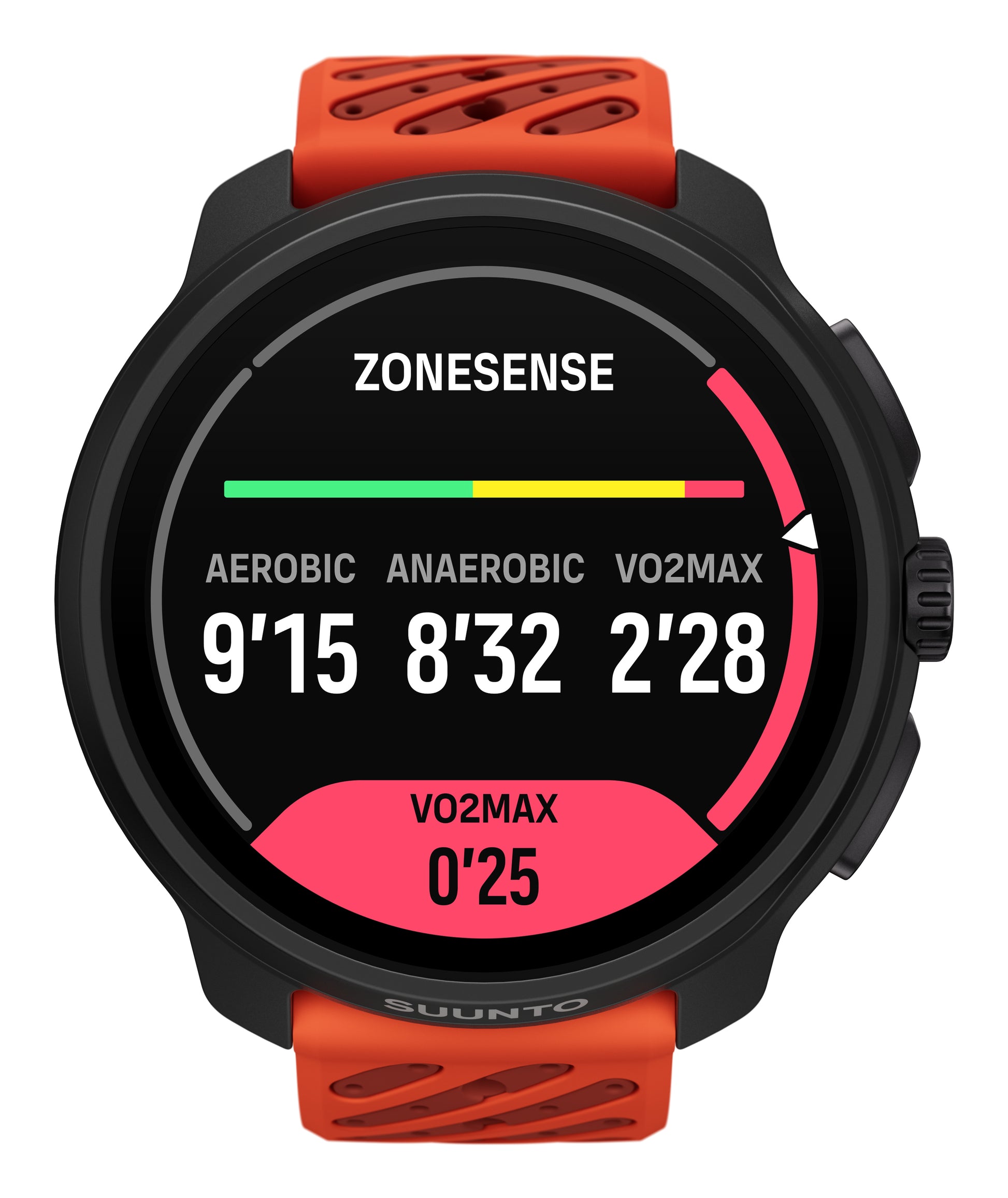 Suunto Race 2 49 mm GPS – Polyamid Schwarz, Sportband, Orange, 100 m, für iPhone, Android
