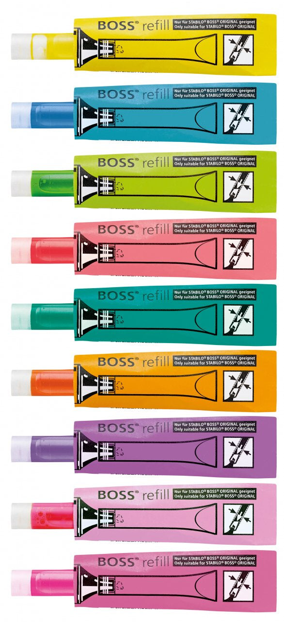 STABILO Textmarker-Nachfüllung BOSS – grün, 2-5 mm, 1 Stk.