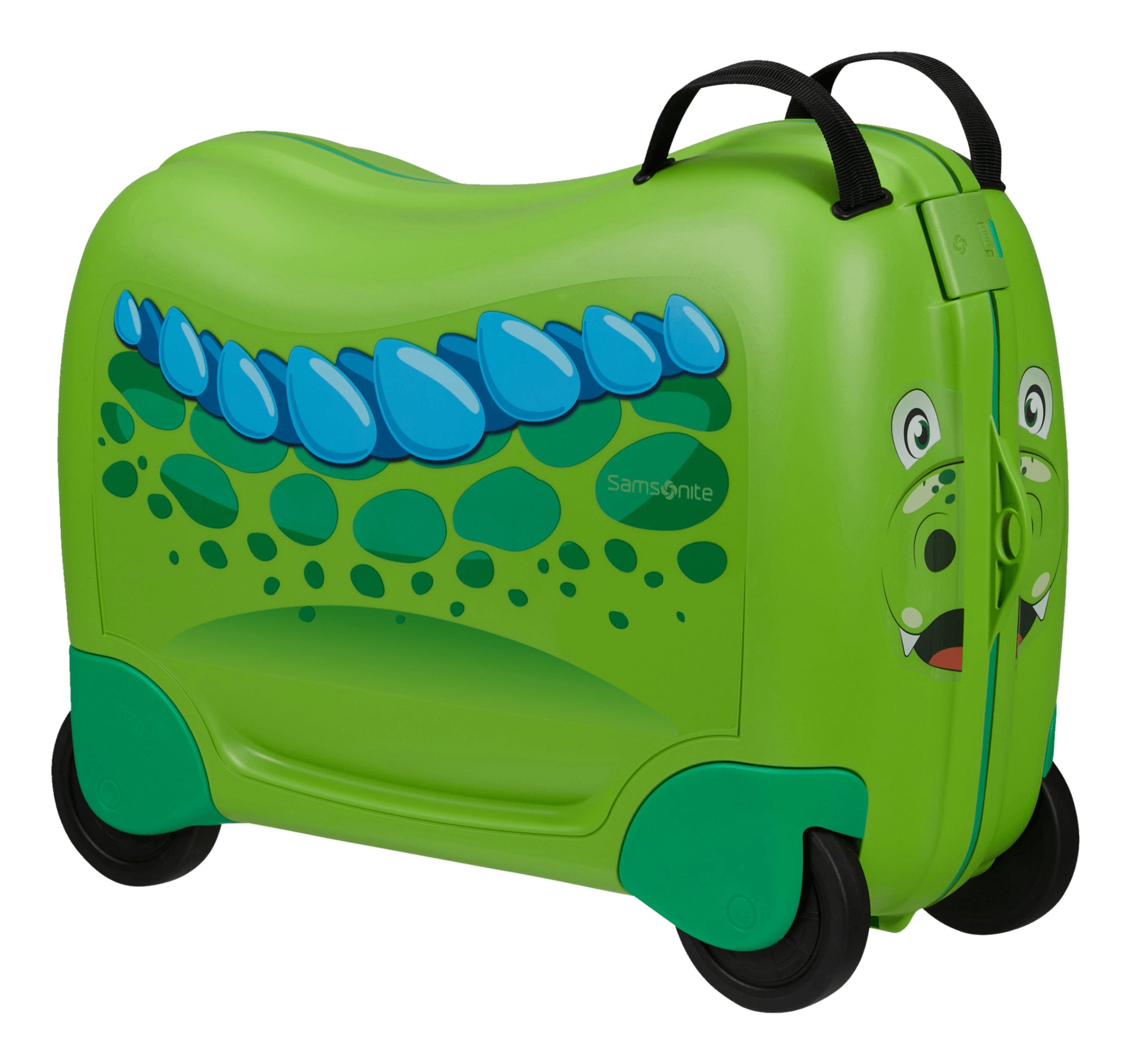 Samsonite Ride-on-Kindertrolley Dream2Go Rider Handgepäck – 30 l, Hartschale, 4 Rollen, Dinosaur D.