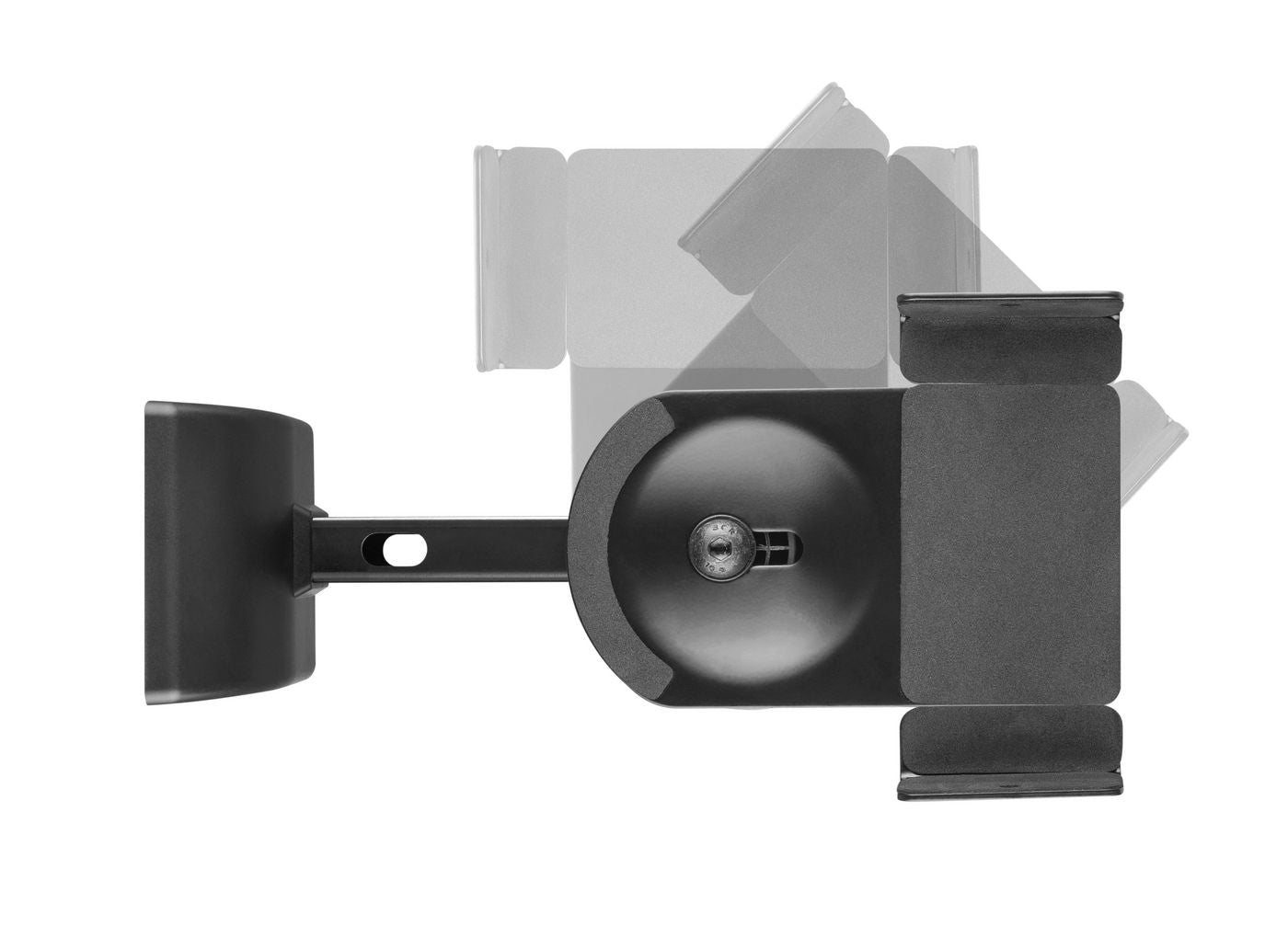Vivolink Wandhalter für Lautsprecher, bis 15 kg, kippbar/schwenkbar, 2er-Set, schwarz