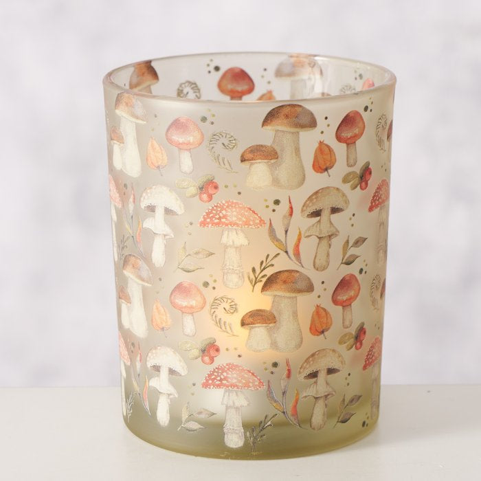 Boltze Windlicht – Glas, mehrfarbig – Ø 12 × 10 cm – 1-teilig