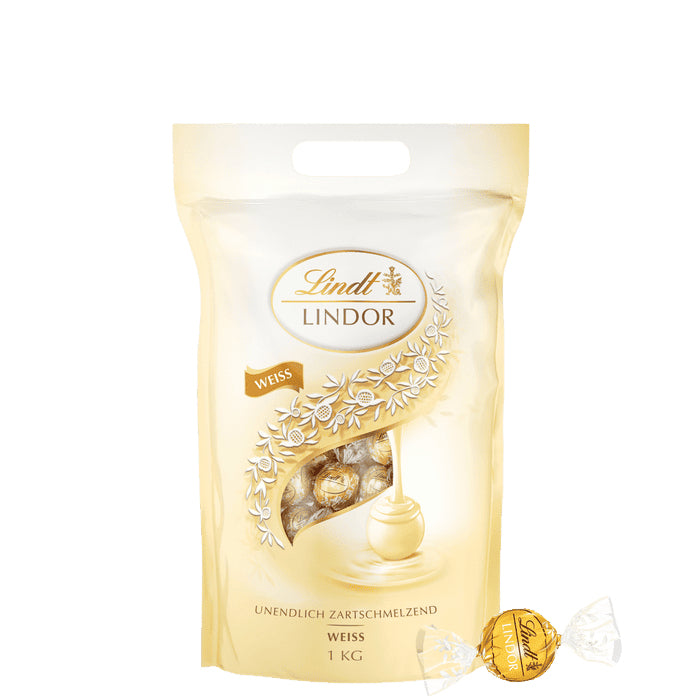 Lindt LINDOR Kugeln – Weiss, 1 kg