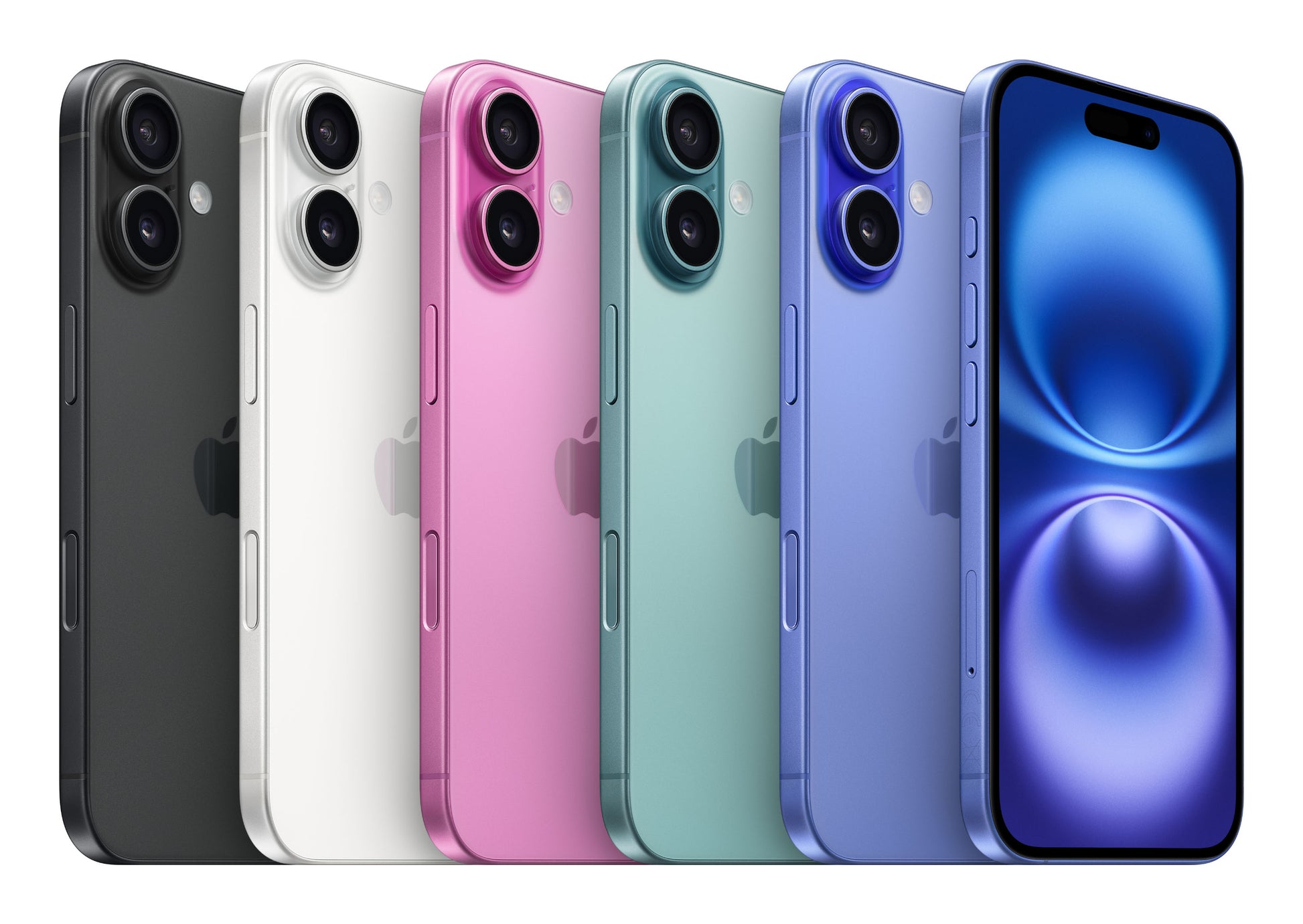 Apple iPhone 16 – schwarz, 6,1", 2556 × 1179, iOS 18, 128 GB, 8 GB, Dual-SIM, 5G, IP68, MagSafe-kompatibel