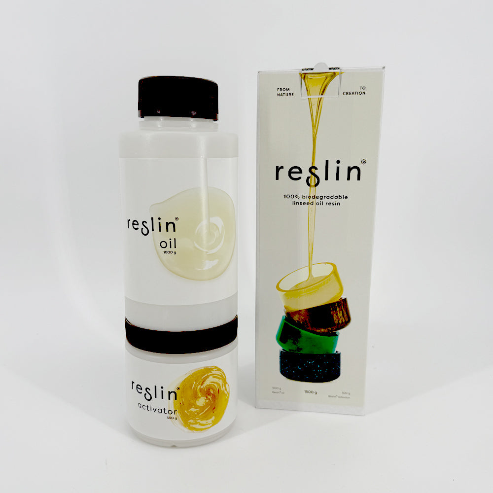 Reslin Modelliermasse, Set, Weiss, ofenhärtend (60 min), 1 kg + 500 g, 2 Stk.