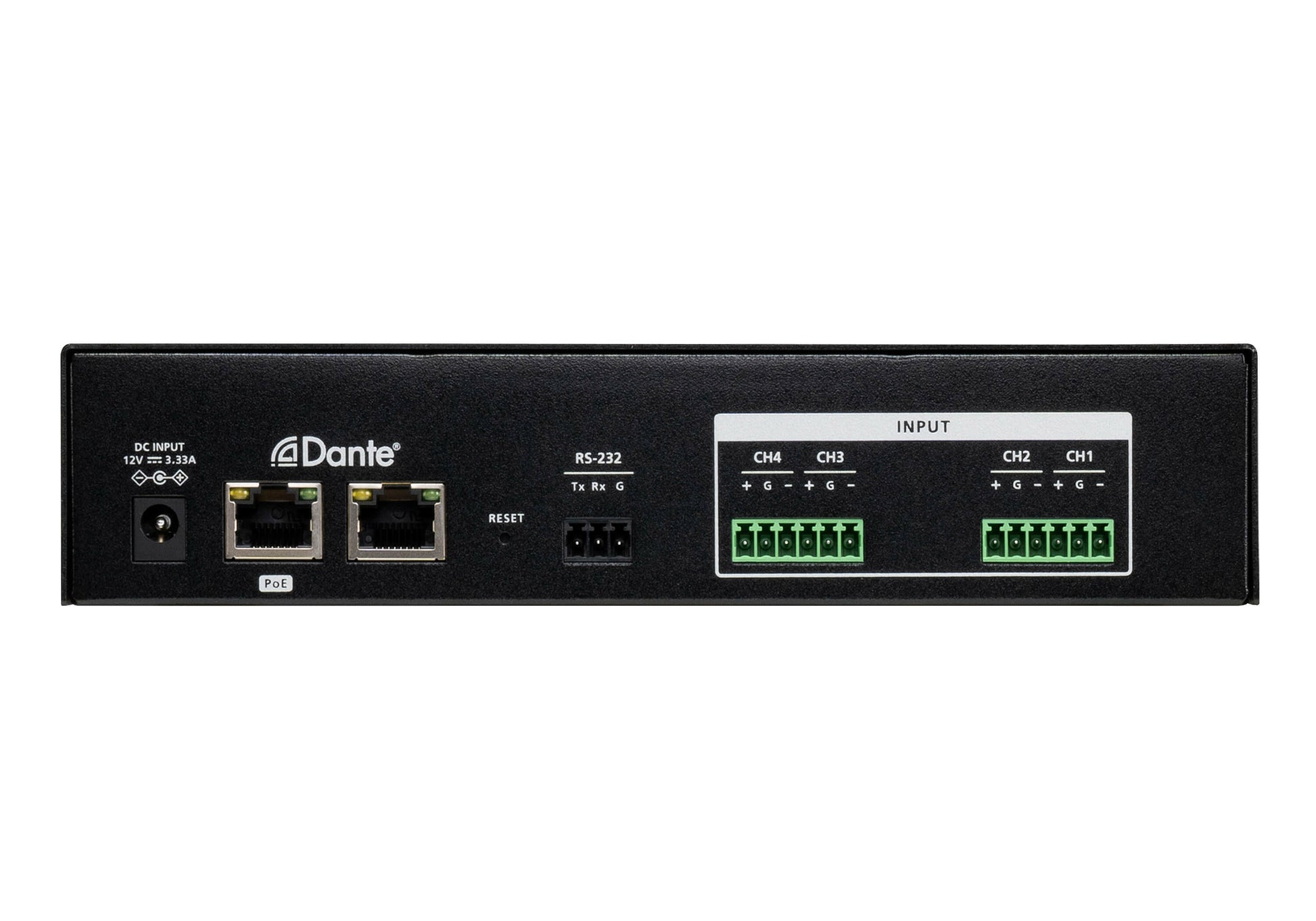 ATEN AD400E – Studio-Mischpult (4-Kanal), 24 Bit, 44,1–96 kHz, Schwarz