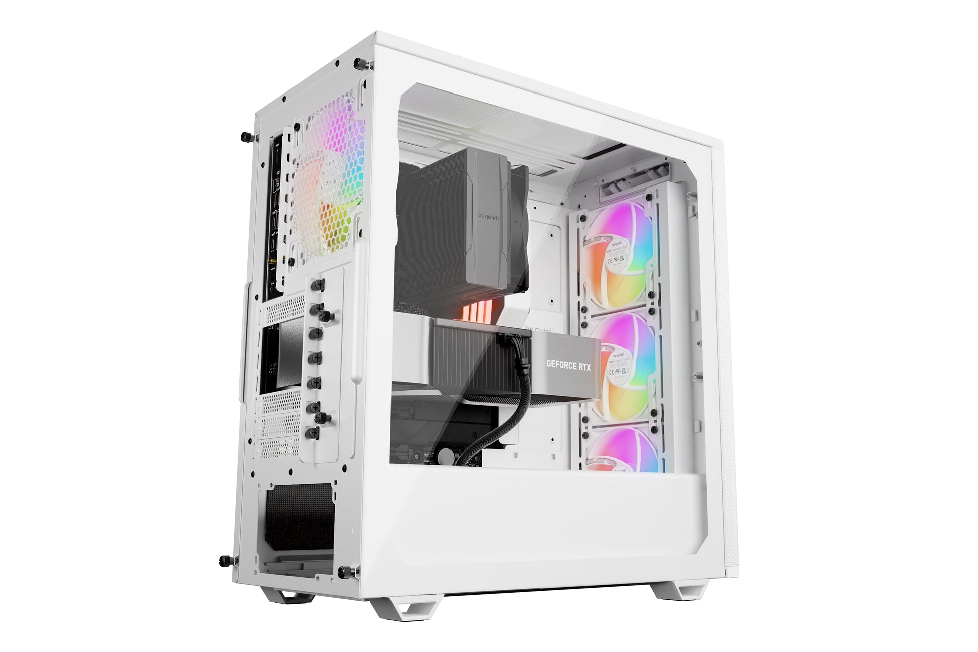 be quiet! be quiet Pure Base 501 LX – Midi-Tower – Weiss, ATX/mATX/Mini-ATX, 3×120/1×140 mm, 36,8 cm GPU