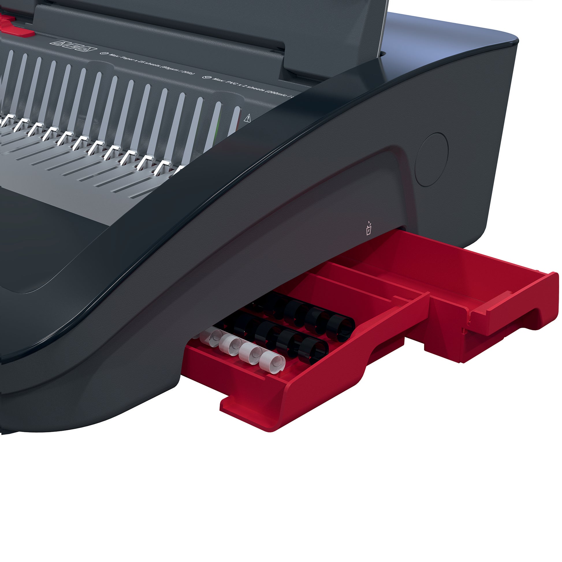 GBC CombBind CB25E Bindegerät – Plastikbindung, für 21-Loch, A4, 25 Blatt