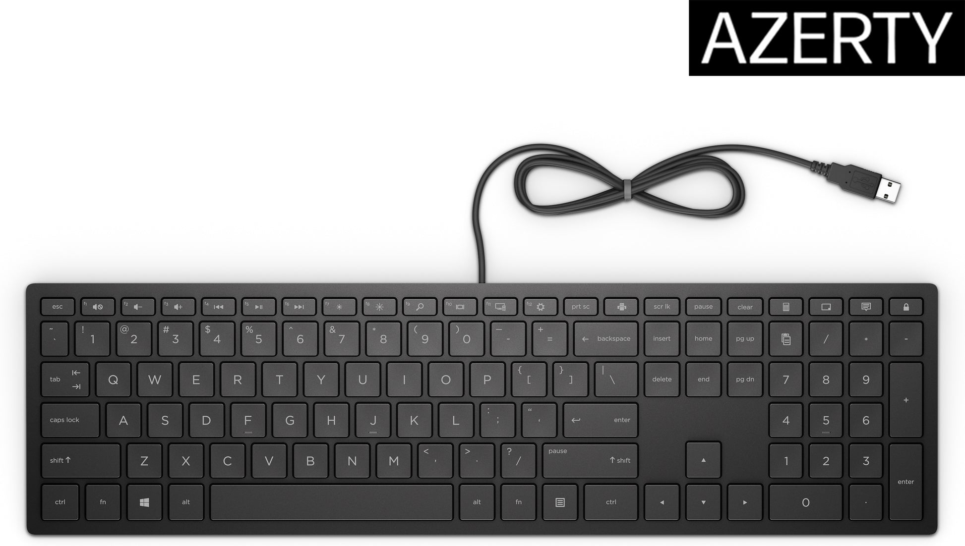 HP PAV Wired Keyboard 300 – Tastatur – Mechanisch – Kabelgebunden, USB – Schwarz