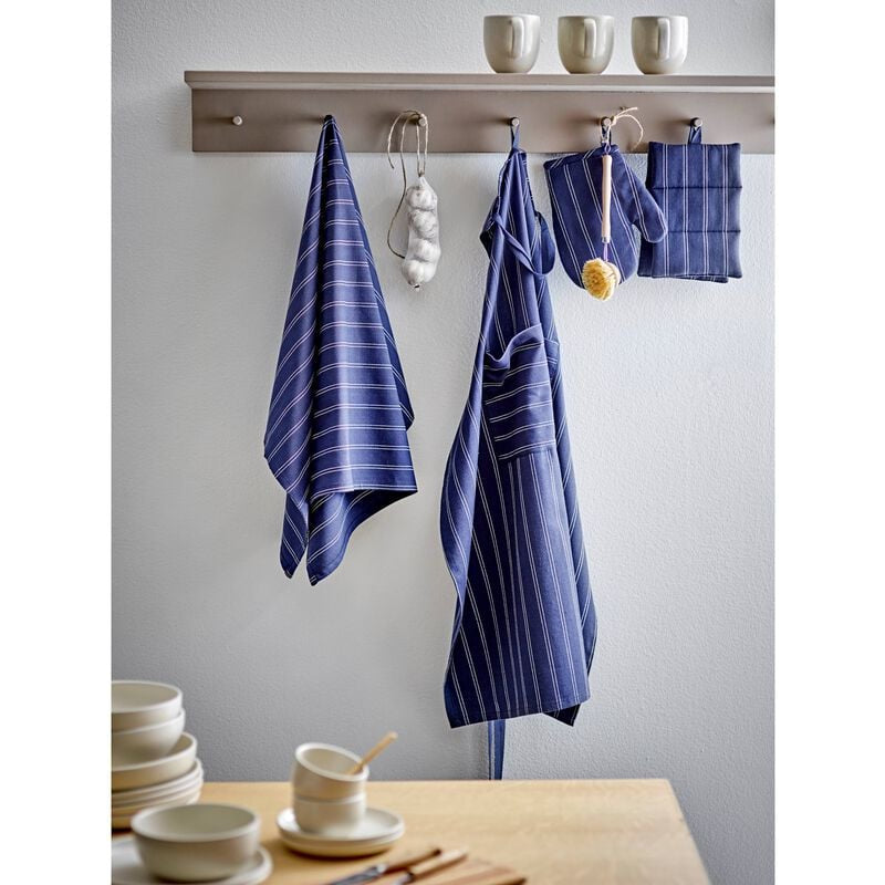 Södahl Geschirrtuch Harmony – Marineblau – 60 × 90 cm – Recycelte Baumwolle – 1 Stk.