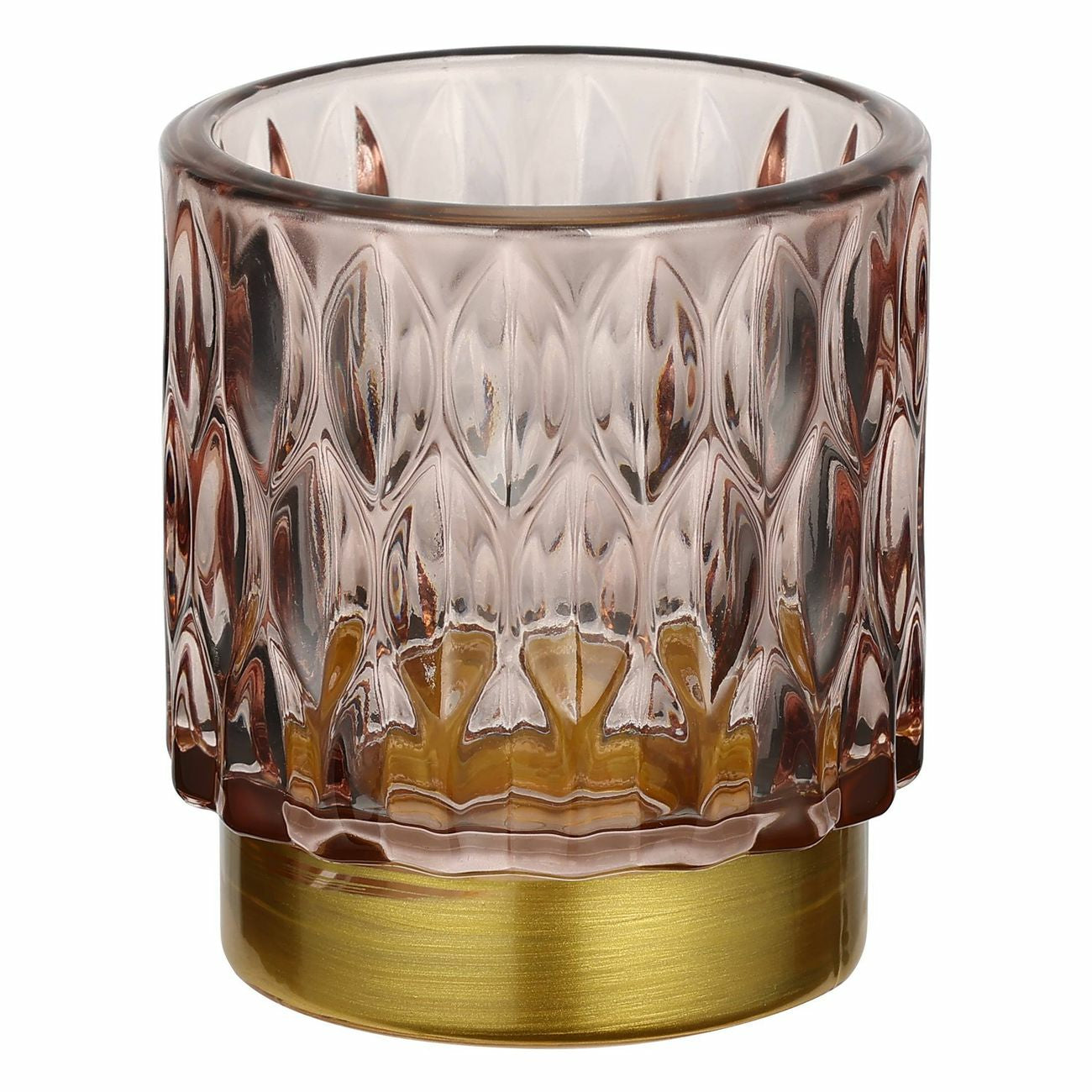 EGLO Bezamby Windlicht – Glas, Gold – Ø 7 × 8 cm