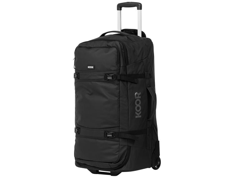 KOOR Trolley – 90 l, Weichschale rPET, 2 Rollen, Schwarz, 39 × 75 × 32 cm