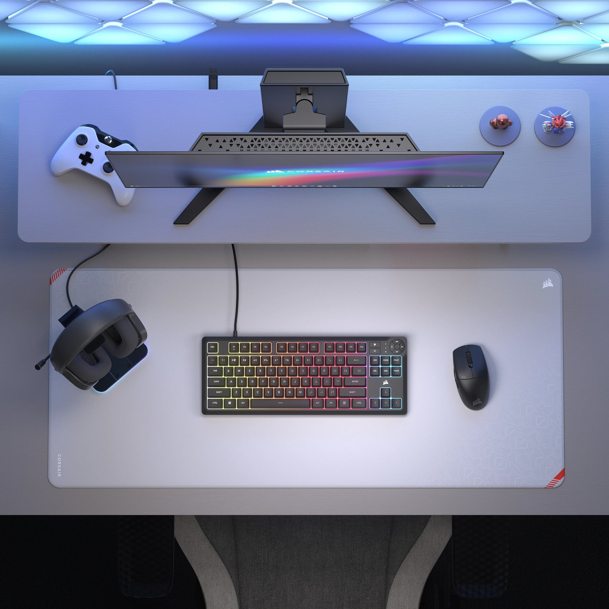 Corsair K55 CORE TKL – Tastatur, kabelgebunden, CH-Layout (DE-CH), TKL (ohne Ziffernblock), Membran