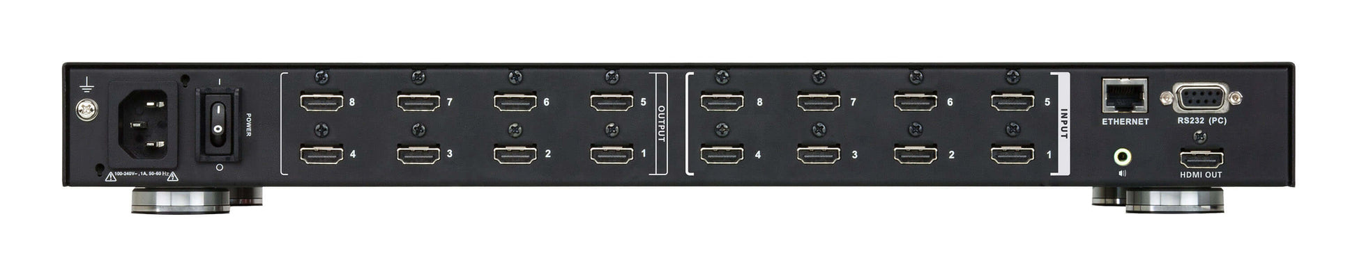ATEN HDMI Matrix 8×9, 1080p@60 Hz, Scaler, Preview, HDCP 1.4, RS-232, WebGUI, Schwarz