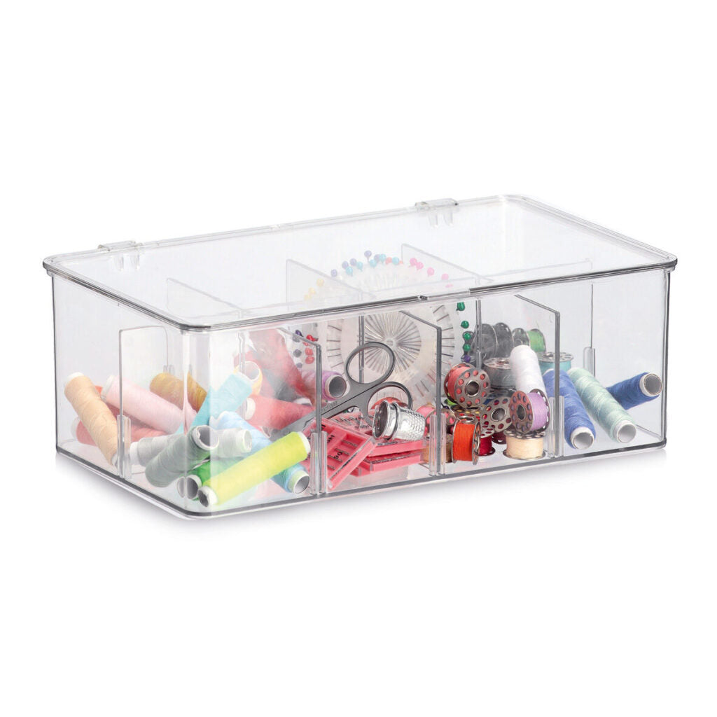 Zeller Present Aufbewahrungsbox 4,32 l (mit Deckel) – Kunststoff – transparent – 165 × 95 × 275 mm