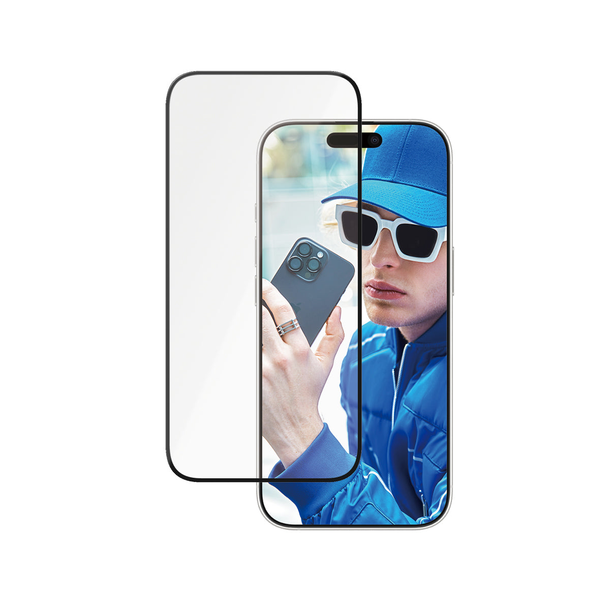 PanzerGlass Displayschutz (Panzerglas), Ultra-Wide Fit – für iPhone 16 Pro – mit Applikator
