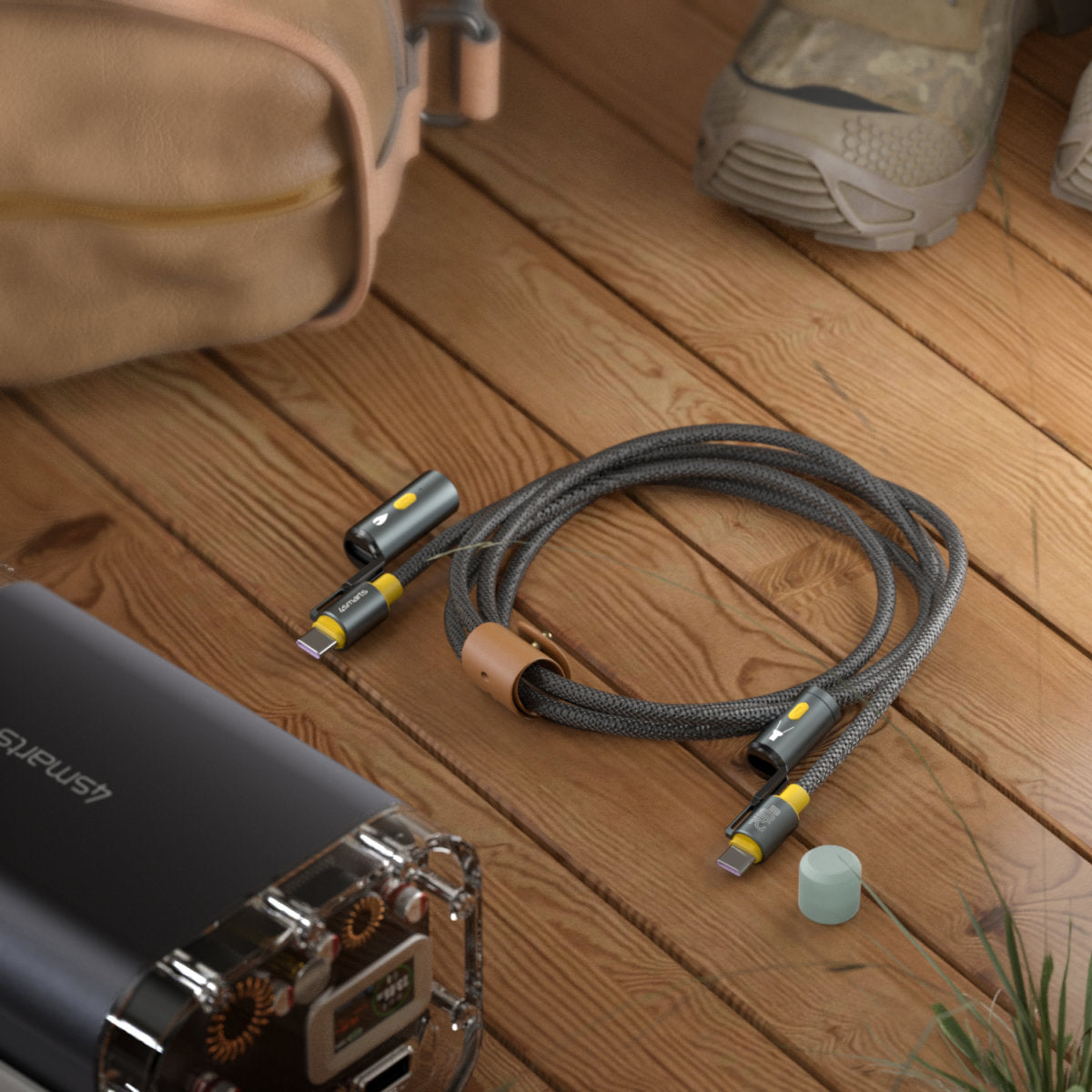 4smarts USB-Kabel, USB-C zu USB-C, 1,5 m, Lade-/Datenkabel, für Laptop, Smartphone, Tablet u. a.