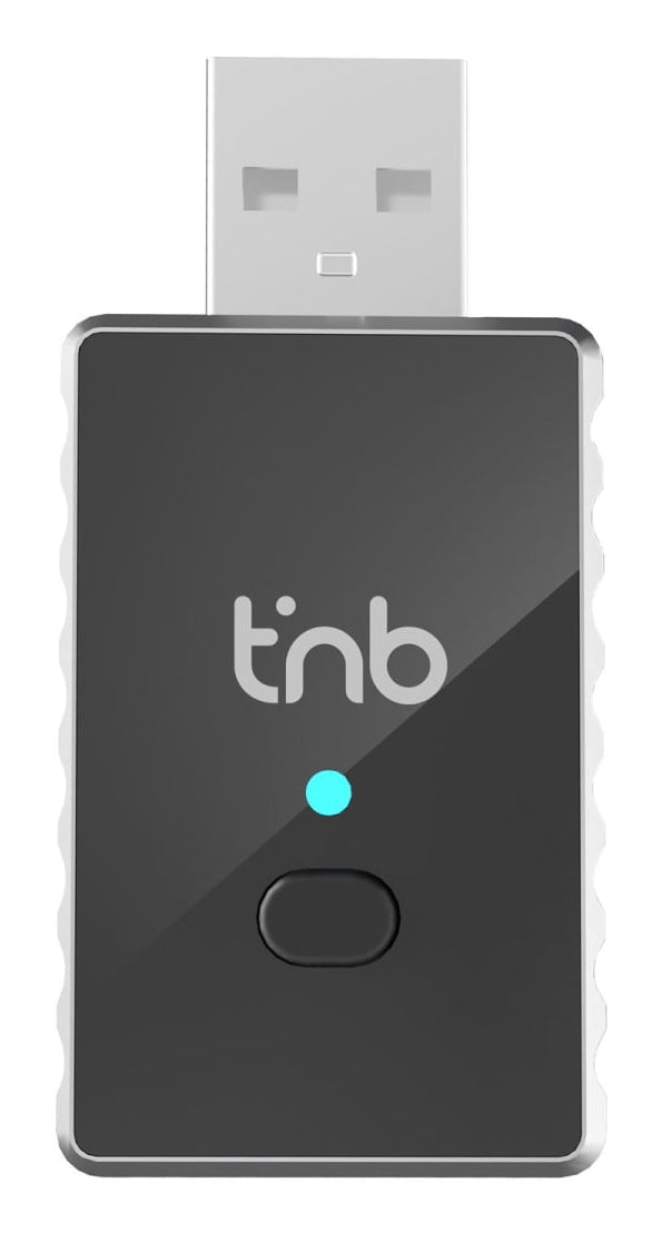 T'nB ADCARPLAY – Adapter – Wireless CarPlay & Android Auto – USB‑A, WLAN – für Android/iOS – Schwarz