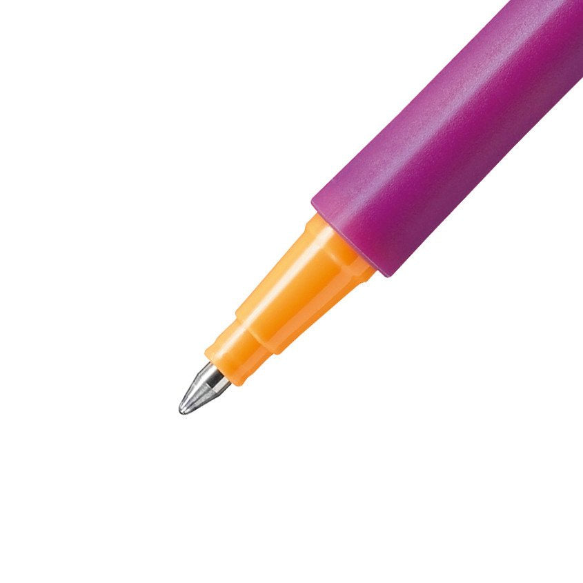 STABILO pointVisco 1099/58 – Tintenroller, 0,5 mm, violett, mit Kappe, Kunststoff, orange