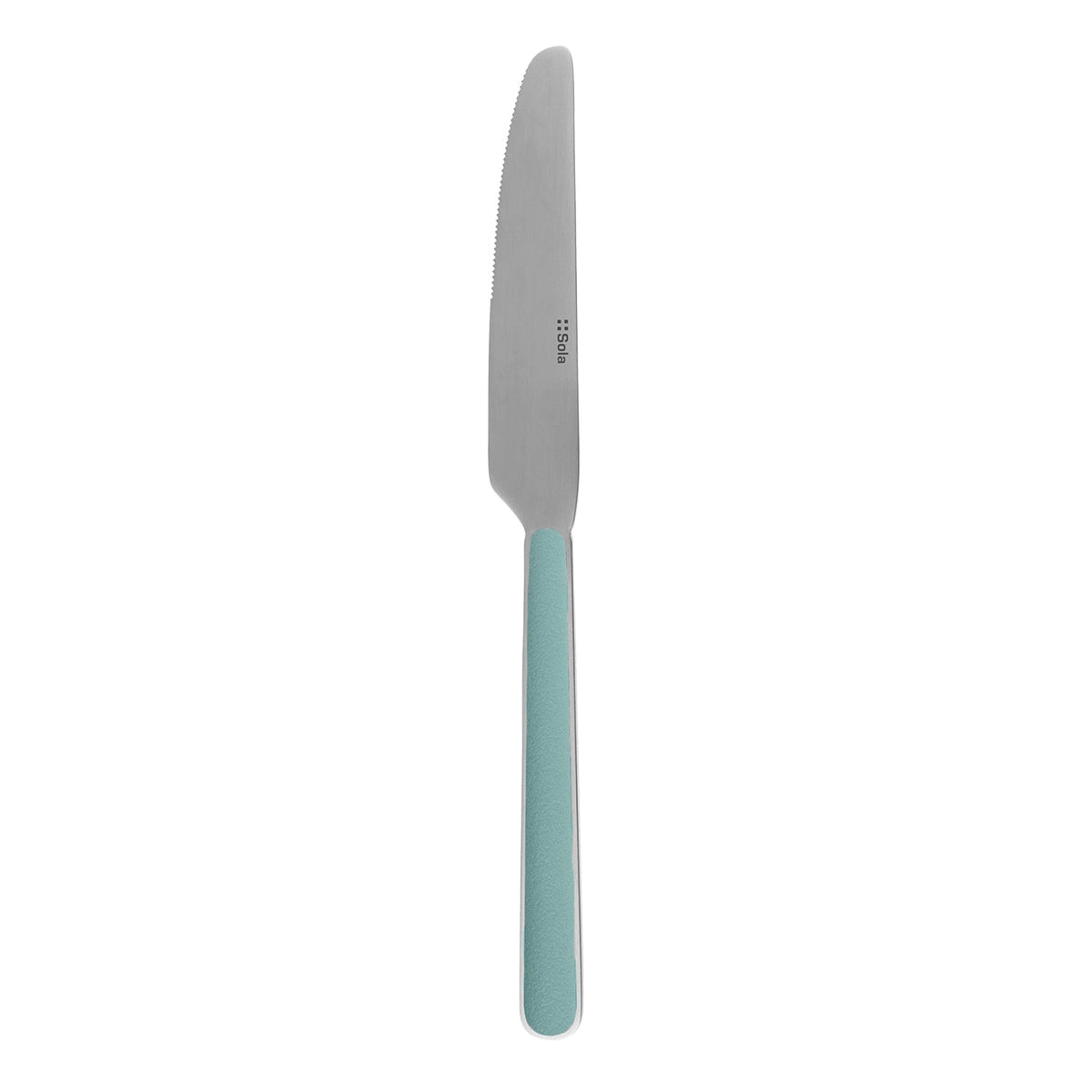 Sola Tafelmesser – 10 cm, Glatter Schliff, Edelstahl, Kunststoffgriff, Petrol, spülmaschinenfest