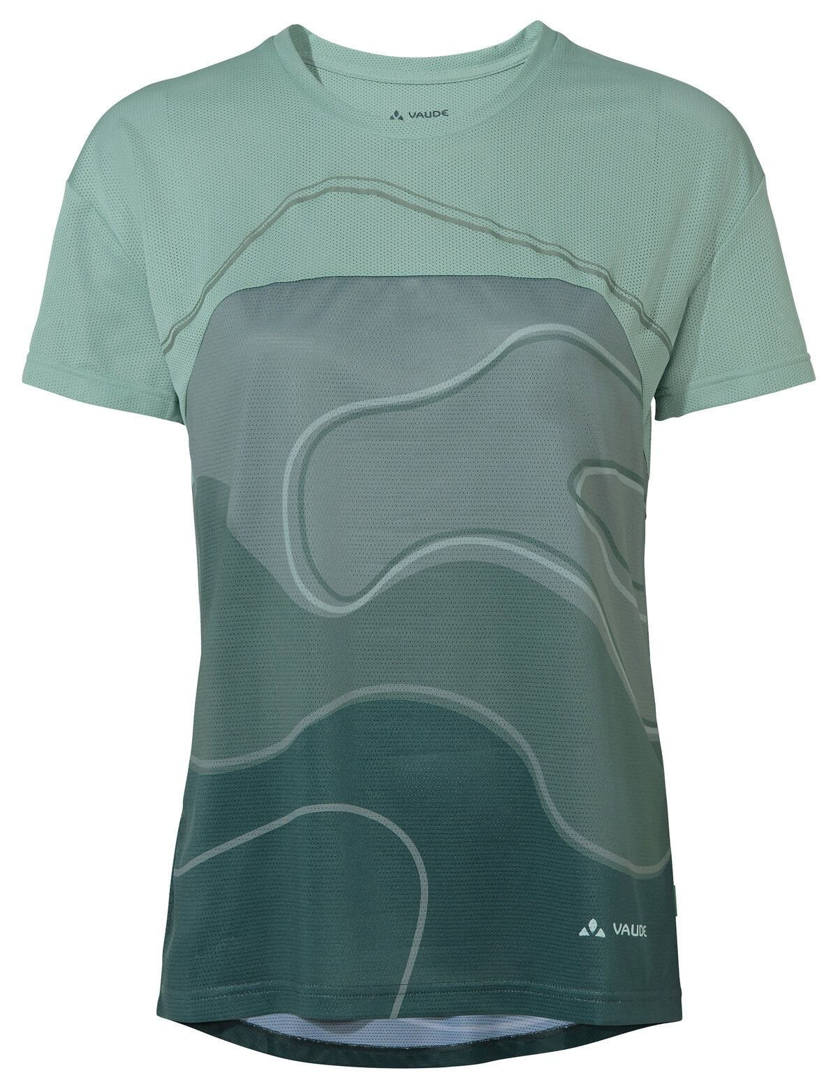 VAUDE T-Shirt – Grösse 42 – Grün (deep pond), 100% Polyester (recycelt), Kurzarm
