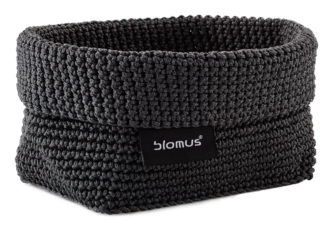 Blomus Aufbewahrungskorb – Polyester – Anthrazit – 150 × 80 × 100 mm