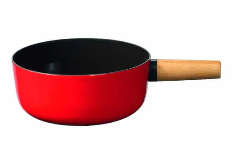Stöckli Caquelon Emotion 21 cm – für Käsefondue, Emaille, für Induktion, Rot