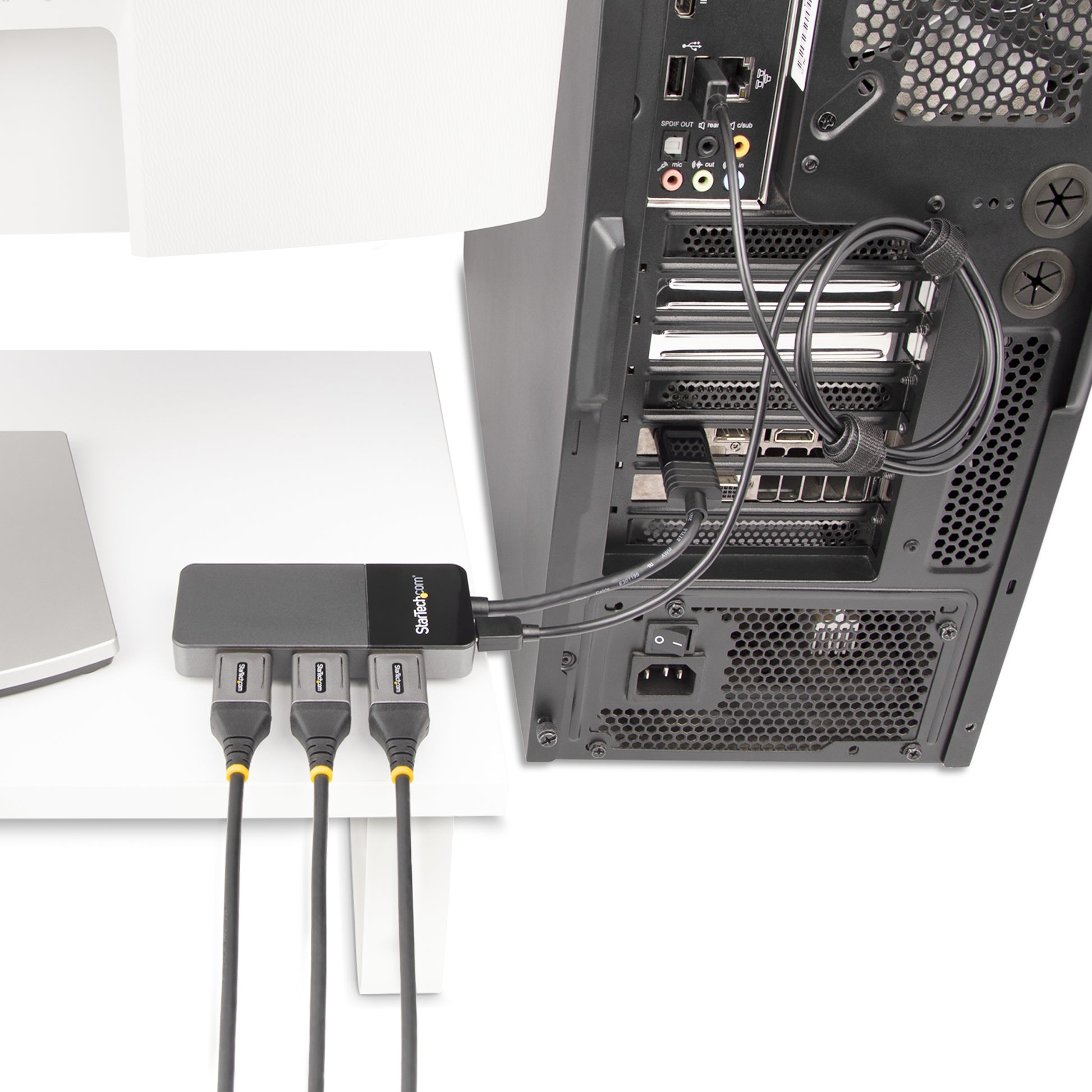 StarTech.com DisplayPort 1.4 MST-Hub, 3-Port, 3×4K, für Windows