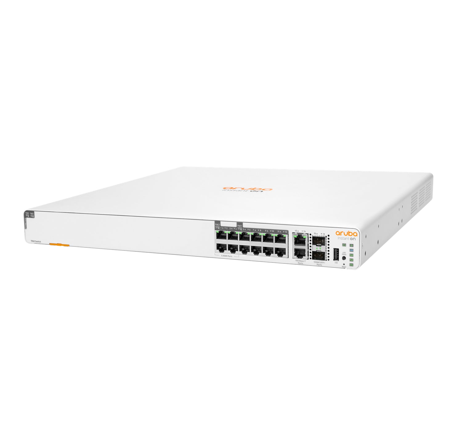 HPE Aruba Networking Instant On 1960 8G – Managed Switch – 4×GbE+4×2.5G, 2×SFP+, L2+/L3, PoE++ 480 W, 1U