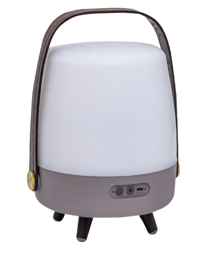 Kooduu Lite-up PLAY Mini – Bluetooth-Lautsprecher – 8 W, 11 h, Steinbraun