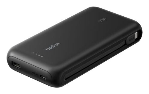 Belkin Powerbank 20000 mAh, PD 30 W, mit integriertem USB-C-Kabel
