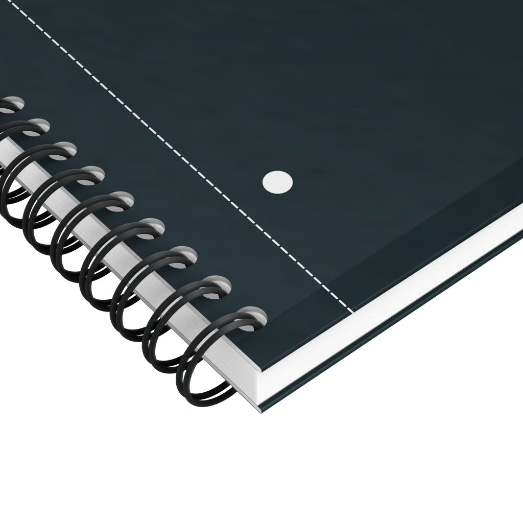 Oxford Collegeblock – A4+ – kariert – 80 Blatt – 80 g/m² – Doppelspirale, mikroperforiert, schwarz