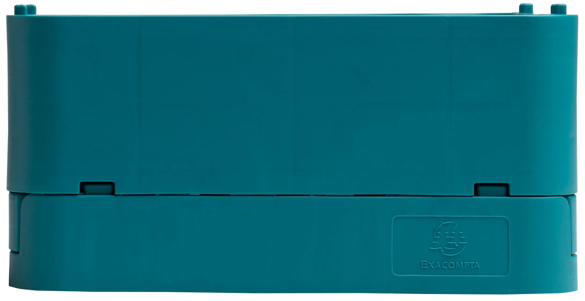 Exacompta Aufbewahrungsbox – für A6+, klappbar, pazifikblau, Polypropylen (PP), B 188 × H 95 × T 138 mm