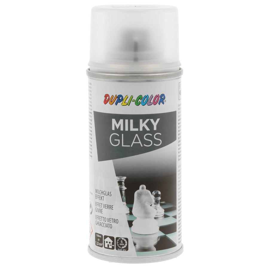 Dupli-Color Farbspray Milky Glass-Look – Weiss, matt – 150 ml – für Glas, Kunststoff, Metall