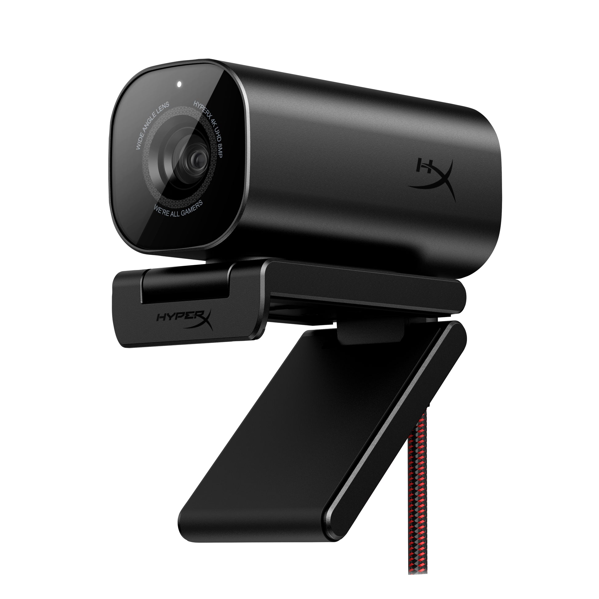 HyperX Vision S – Webcam – 4K, USB‑C (USB 3.0), Autofokus, ohne Mikrofon, 90° FOV, Schwarz