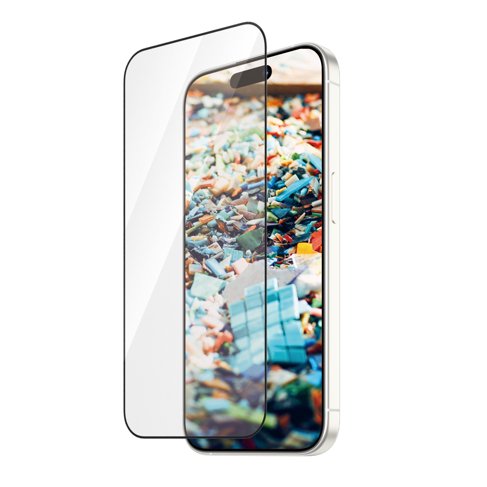PanzerGlass Displayschutz (Panzerglas), Ultra-Wide Fit – für iPhone 15 Pro – mit Applikator