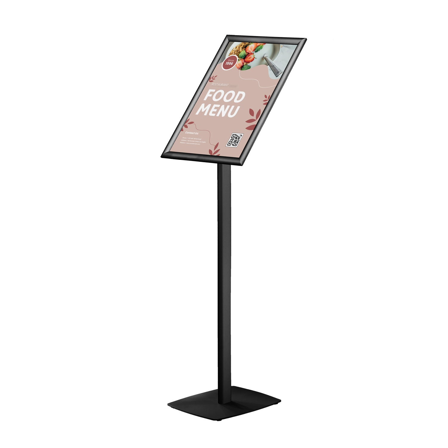 Europel Infoständer mit Klapprahmen Premium – Informationsstand, A3, 112,5 cm
