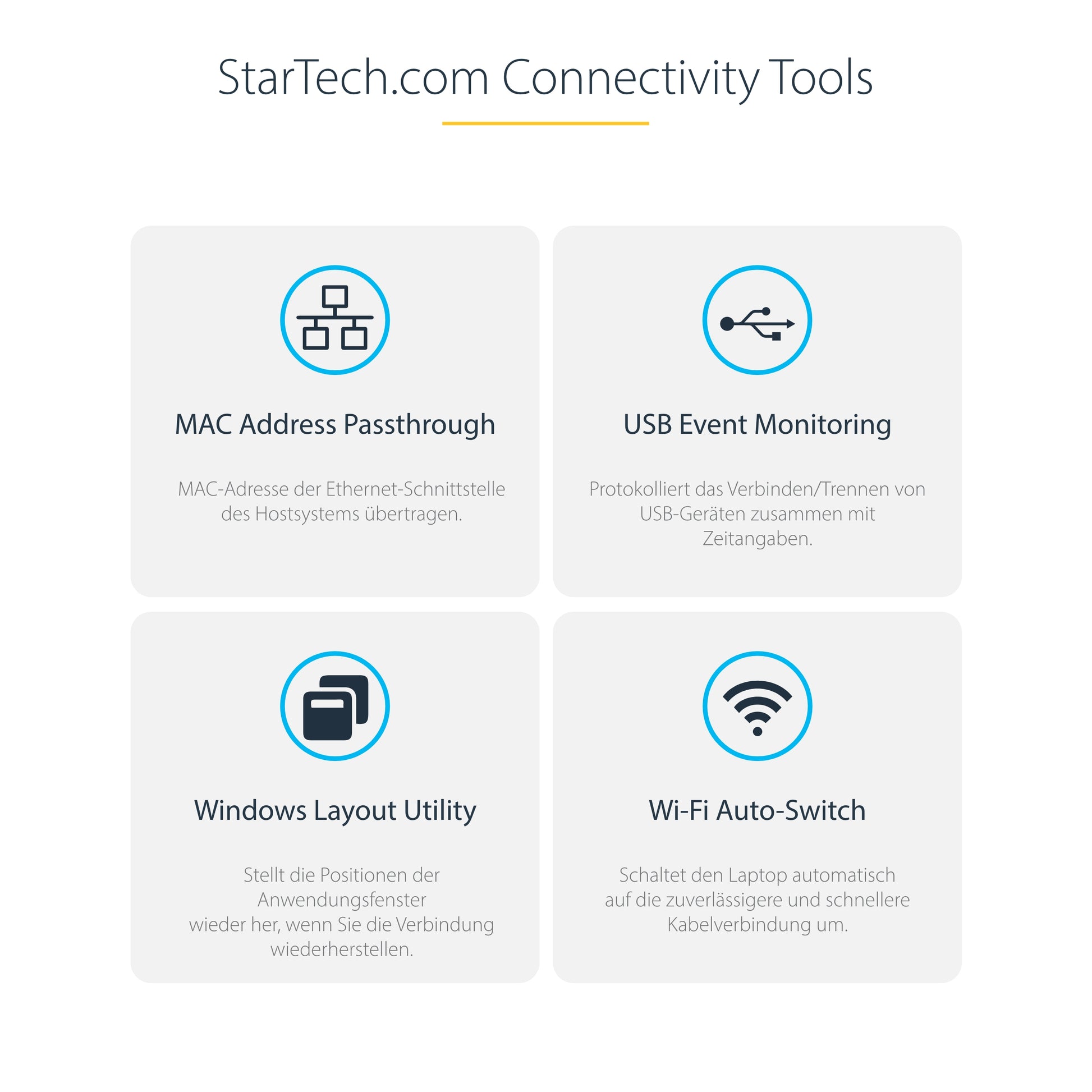 StarTech.com 129UE-USBC-KVM-DOCK – 2-Port DP Dual-View KVM-Switch – 4K/60 Hz, für Windows/macOS/Linux