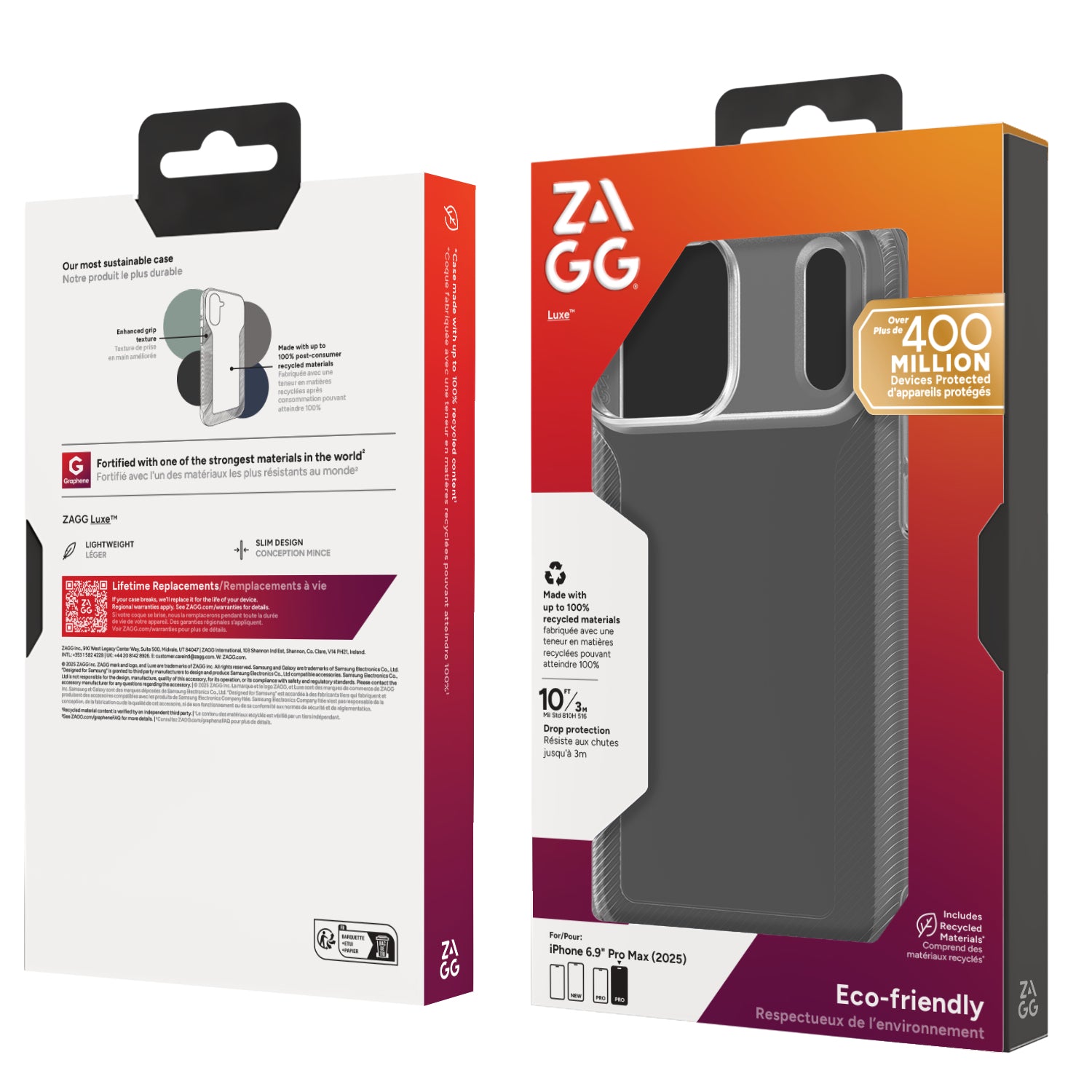 ZAGG Backcover LUXE – für Apple iPhone 17 Pro Max – transparent