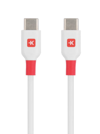 Skross USB-C auf USB-C Kabel – USB 2.0 (480 Mbit/s) – 2 m – Weiss