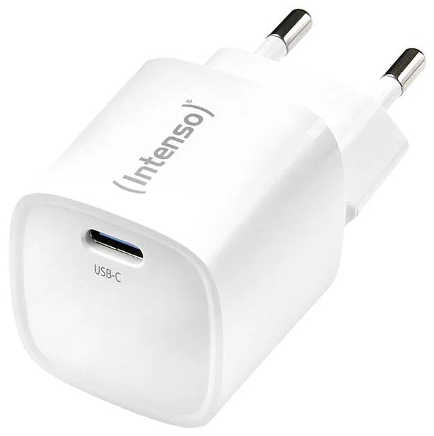 Intenso W30C² GaN USB-Ladegerät 30 W – USB-C×1 – PD 3.0, PPS, QC 4 – Weiss