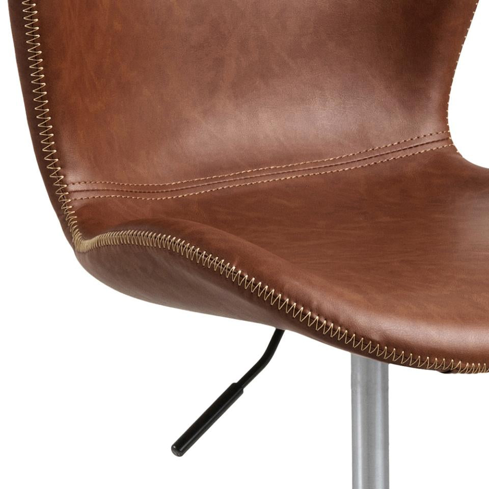 Actona AC Design Bürostuhl Batilda – braun, Kunstleder
