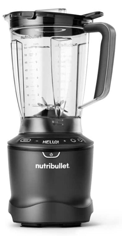NutriBullet Smoothie-Mixer NBF550DG – 1,8 l, 1500 W, spülmaschinenfeste Teile – Dunkelgrau