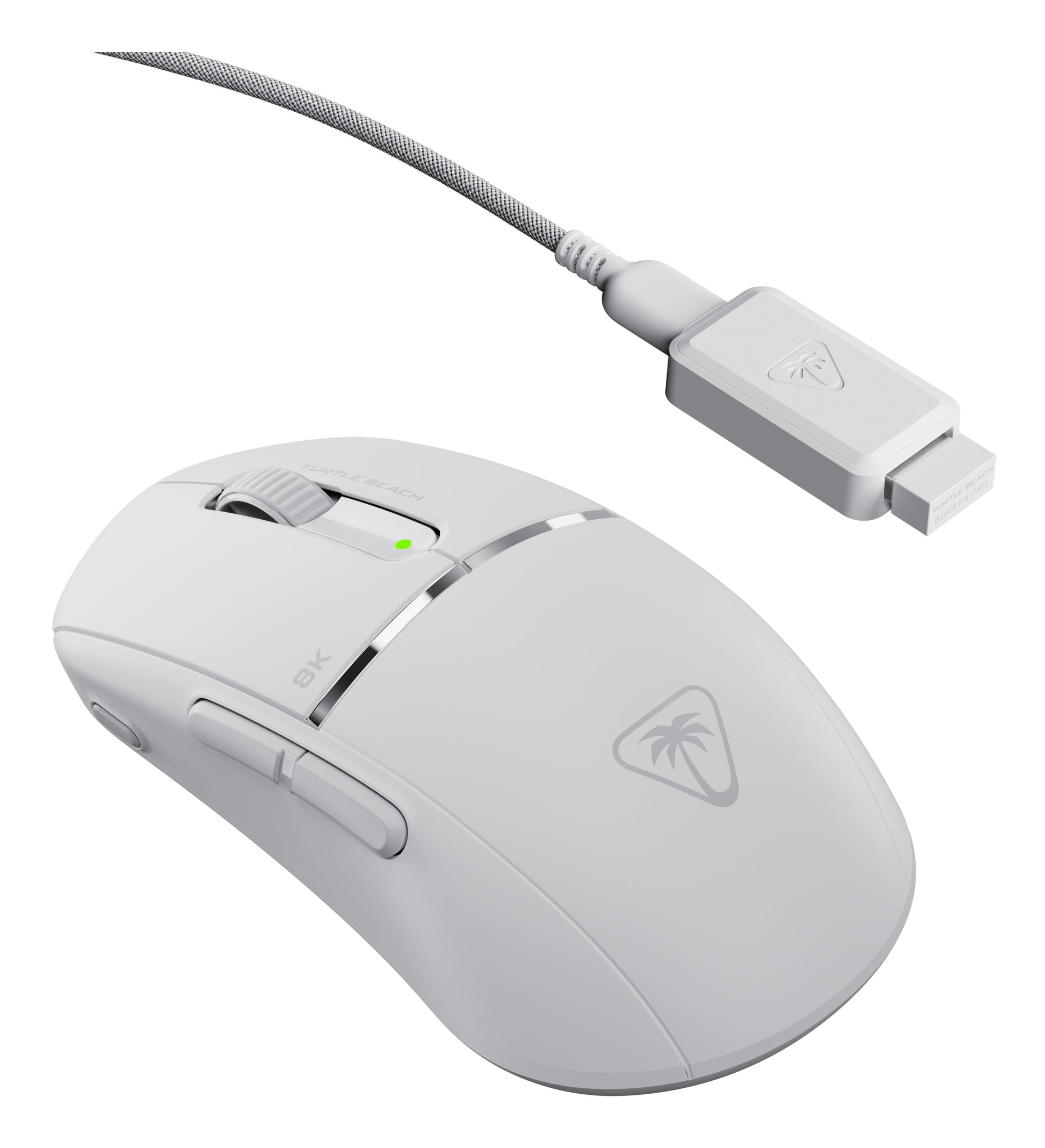 Turtle Beach Burst II Pro Gaming-Maus – kabellos, 30'000 dpi, 8'000 Hz, 8 Tasten, beidhändig, schwarz