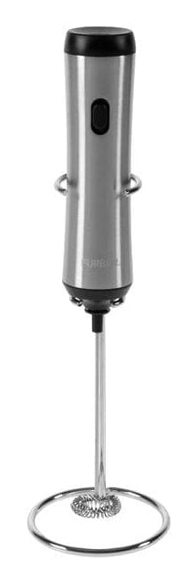 Furber. Furber Milchschäumer-Stab F00979 – Integrierte Batterie – USB-C Aufladbar – Schwarz/Edelstahl